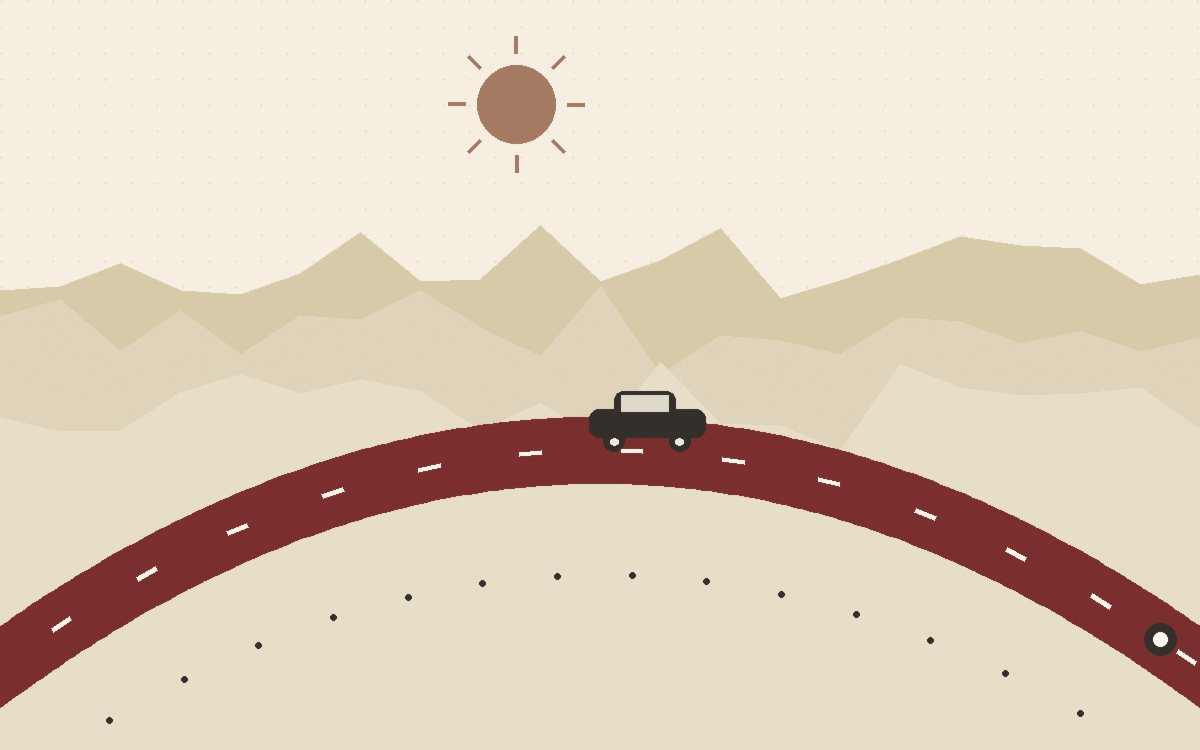 A map showing a thin road chosen over a thick highway